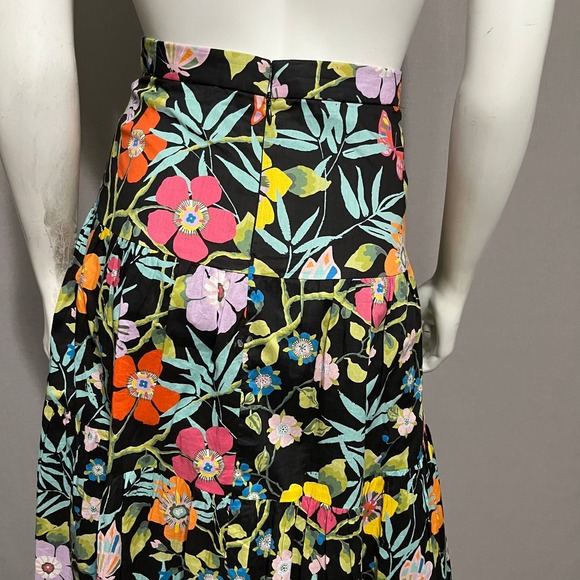 SOLD🌟J. Crew 100% Cotton Floral Drop Waist Midi Skirt Sz-Xtra Small/00 - Picture 6 of 11